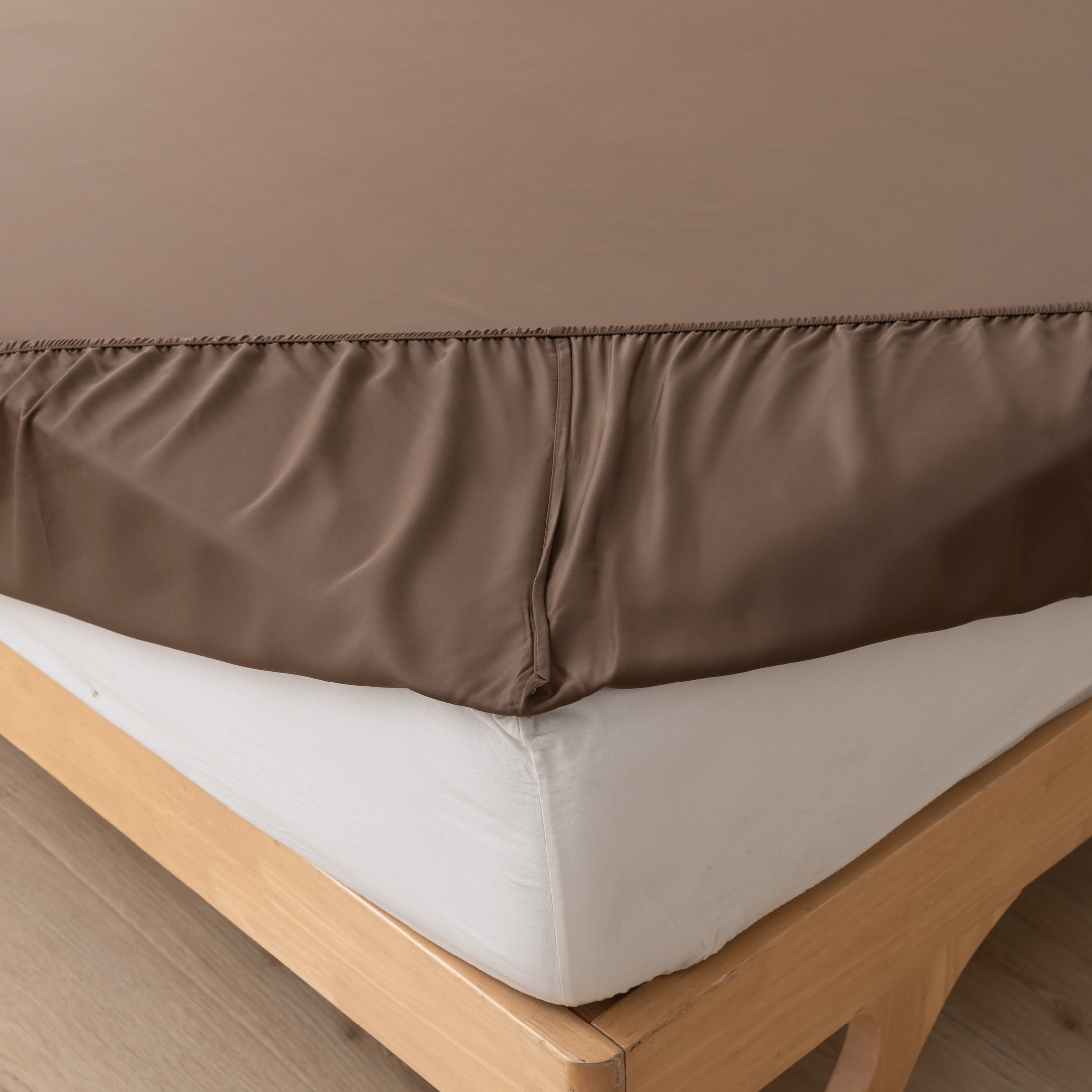 Tweepersoons Beddengoedset Xl - Coffee Brown
