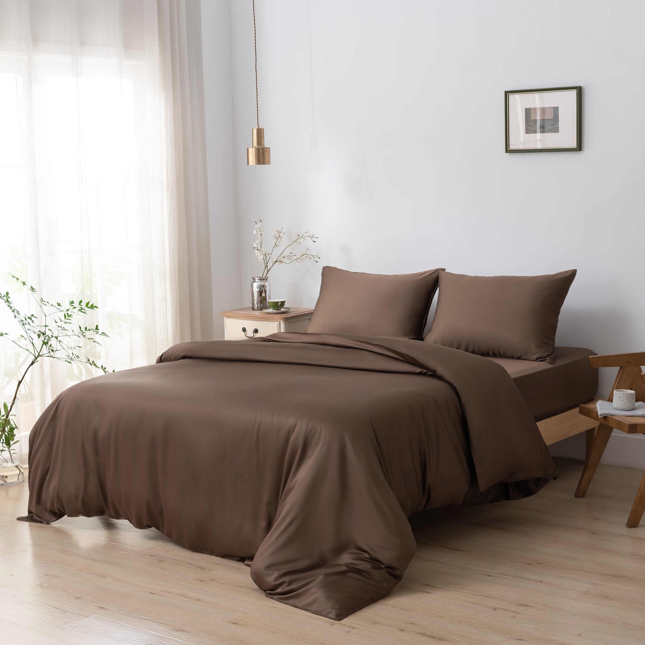 Dekbedovertrek - Coffee Brown - Premium