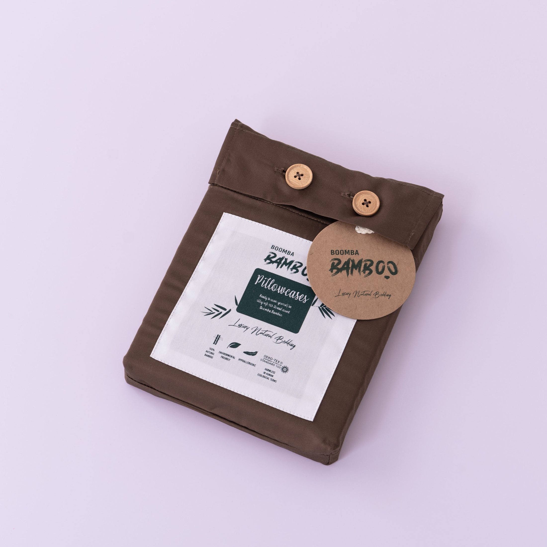 Tweepersoons Beddengoedset Xl - Coffee Brown